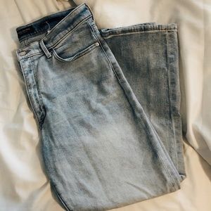 High rise straight leg jeans